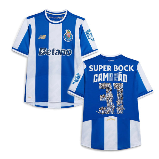Camisola CAMPEÕES 31 primeiro equipamento azul e branco 2025/26 - LANÇAMENTO PRINCIPAL