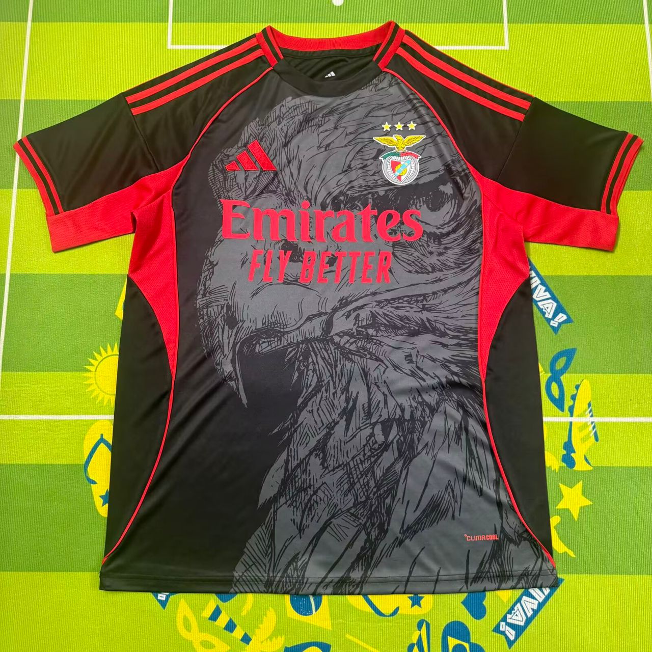 Camisola Águia concept exclusiva preta e vermelha 2026/27 - LANÇAMENTO