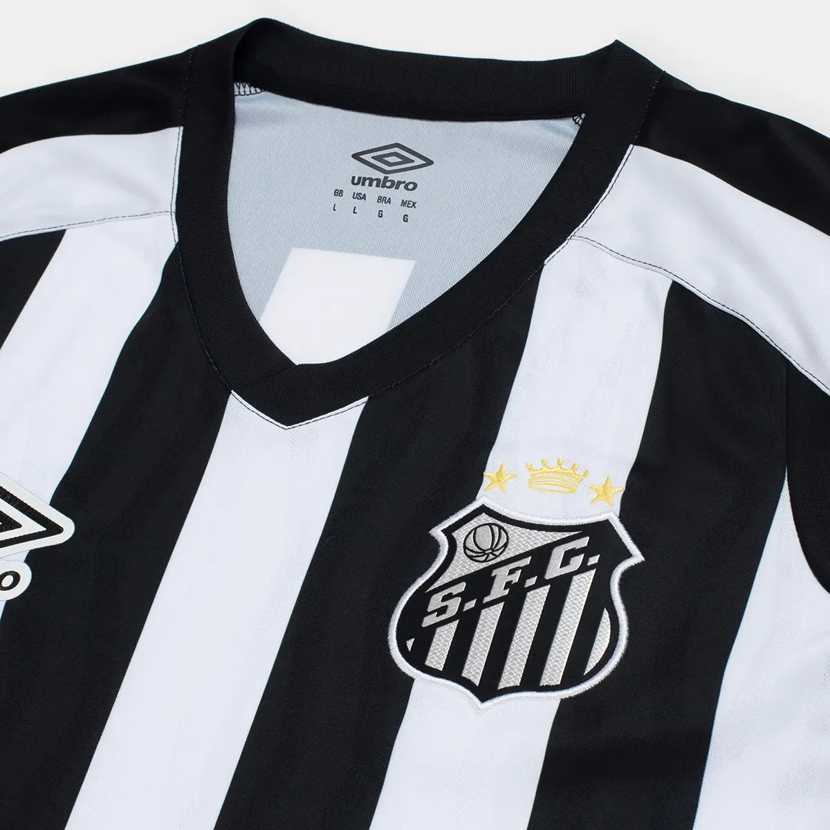 Camisola Santos Away 2026/27 branca/preto - FEMININA
