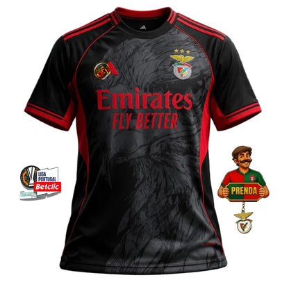 Camisola Águia concept exclusiva preta e vermelha 2026/27 - LANÇAMENTO