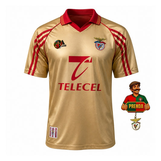 Camisola retrô alternativa amarela 1998/99