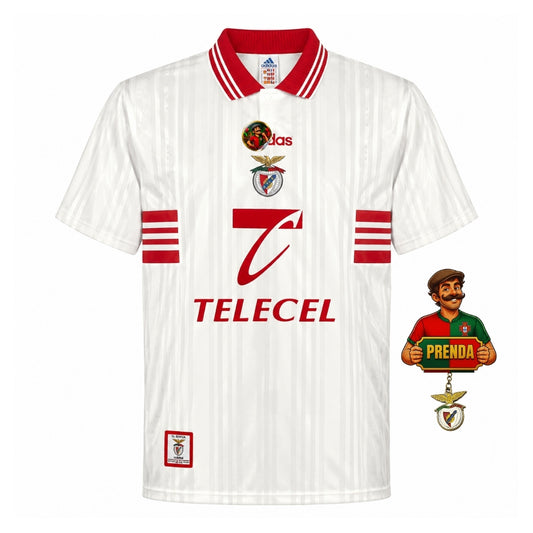 Camisola retrô branca alternativa 1997/98