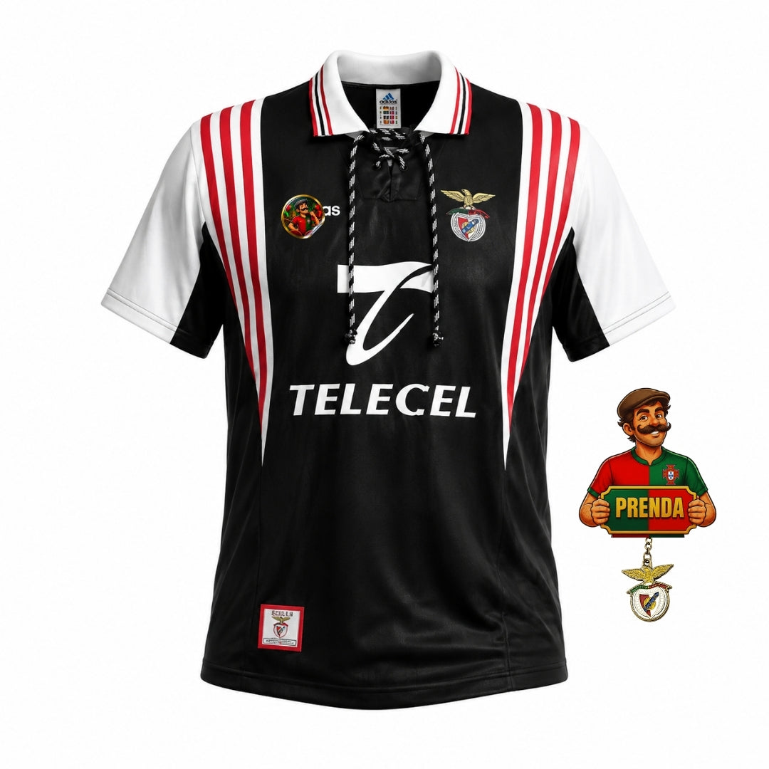 Camisola retrô preta alternativa 1997/98