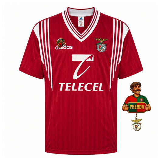 Camisola retrô vermelho principal 1997/98