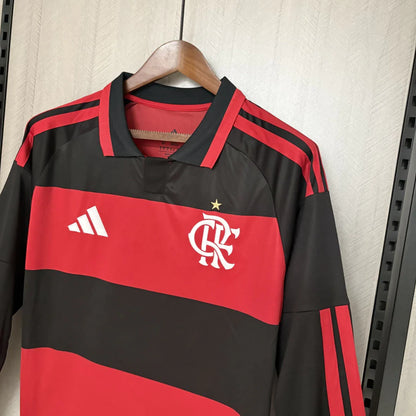 Camisola Manga longa Flamengo Principal 2026/27 - vermelha/preta