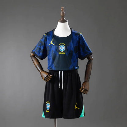 Conjunto Infantil Brasil alternativa Copa do mundo 2026 - azul