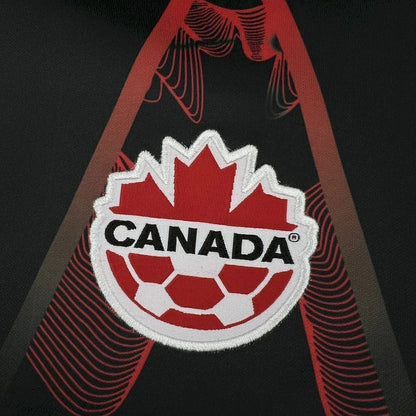Camisola Canadá guarda redes manga longa Copa do Mundo 2026 - preta e vermelha