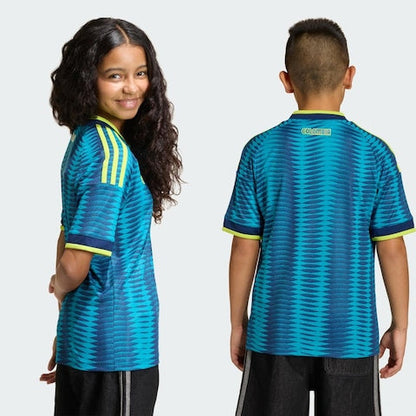 Conjunto infantil Seleção Colômbia alternativo azul COPA DO MUNDO 2026