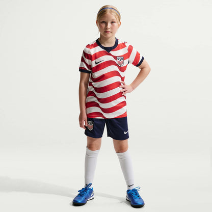 Conjunto infantil Seleção Estados Unidos principal vermelho e branco COPA DO MUNDO 2026