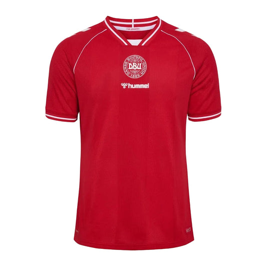 Camisola Seleção da Dinamarca principal vermelha - Copa do Mundo 2026