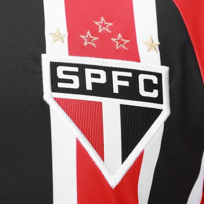 Camisola São Paulo alternativa vermelha/preta  2025/26