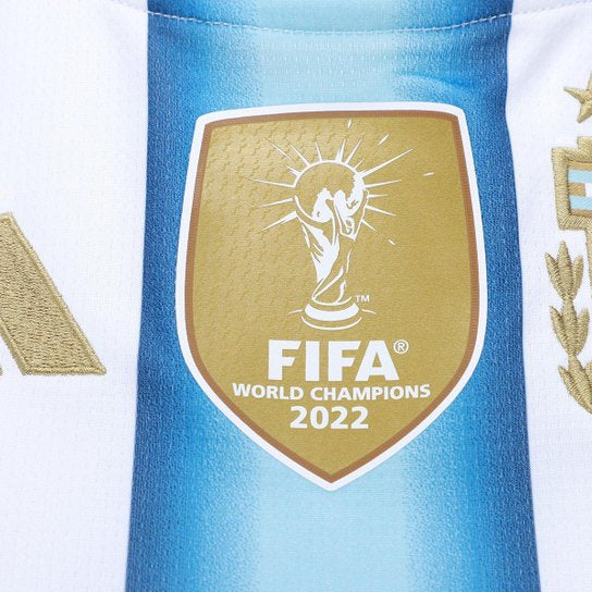 Camisola FEMININA Argentina principal azul e branca - Copa do Mundo 2026