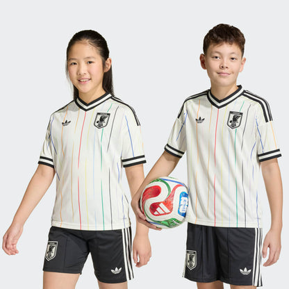 Conjunto infantil Seleção Japão alternativo branco COPA DO MUNDO 2026