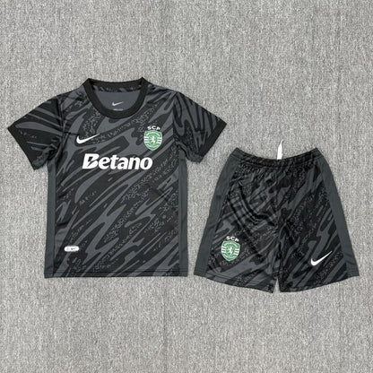 Conjunto infantil guarda redes preto 2025/26