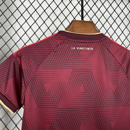 Conjunto infantil Seleção Venezuela principal vinho COPA DO MUNDO 2026