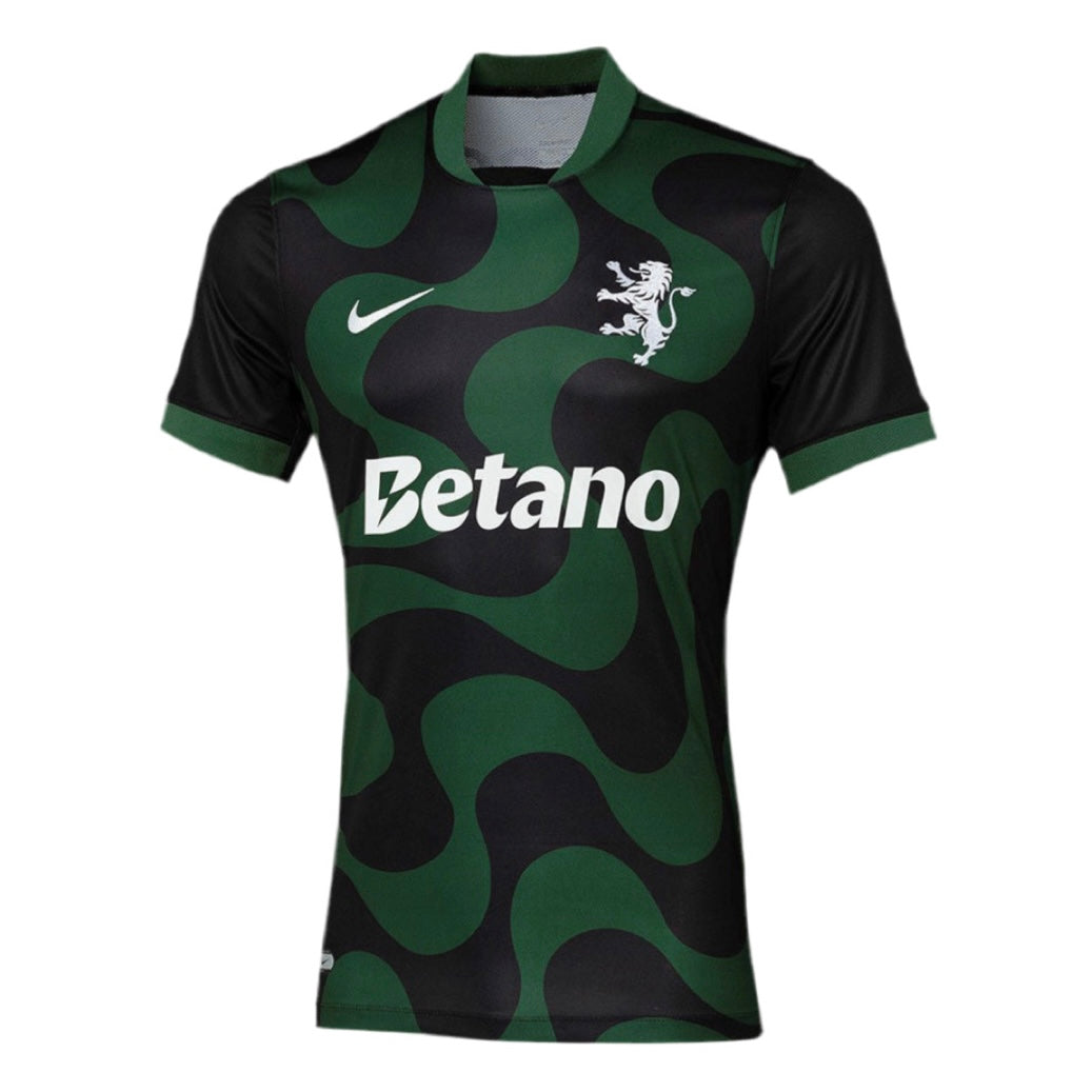 Camisola alternativa 2025/26 preto e verde