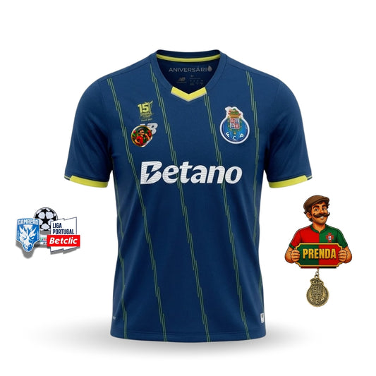 Camisola quarto equipamento 2026/27 azul – COM BADGE CELEBRAÇÃO LIGA EUROPA DUBLIN