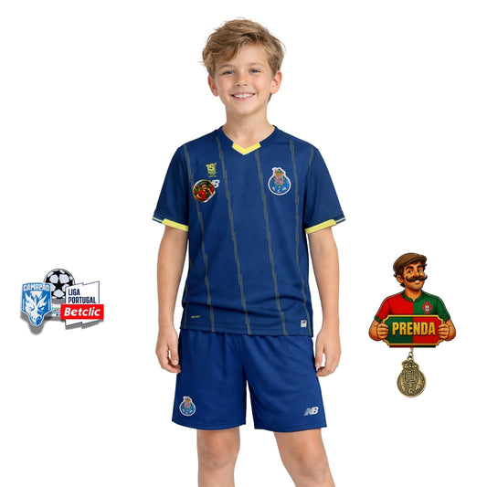 Conjunto infantil CAMPEÕES 31 quarto equipamento azul 2025/26 - LANÇAMENTO