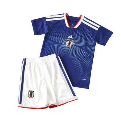 Conjunto infantil Seleção Japão principal azul COPA DO MUNDO 2026