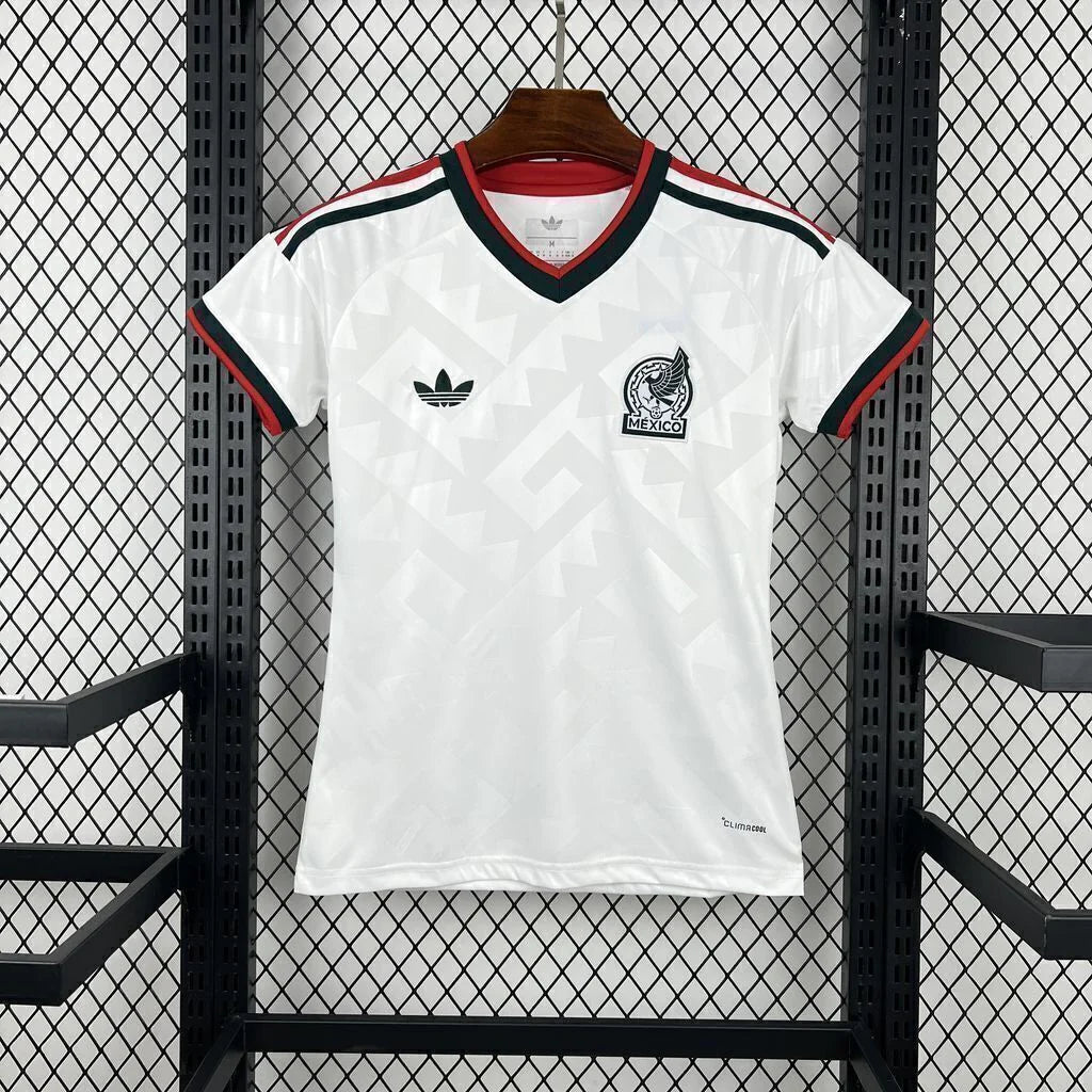 Camisola México FEMININA alternativa Copa do Mundo 2026 - branca