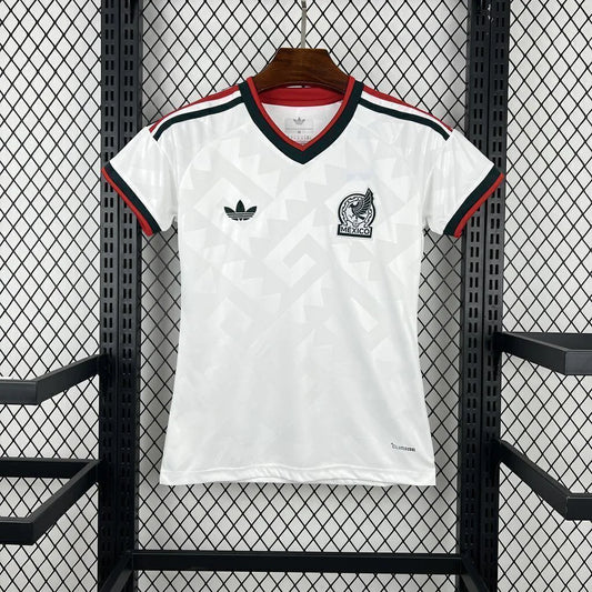 Camisola México FEMININA alternativa Copa do Mundo 2026 - branca