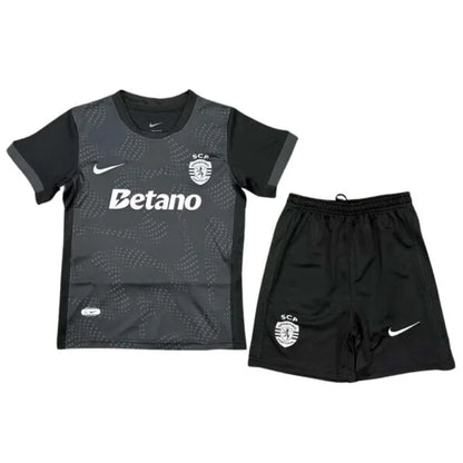 Conjunto infantil AWAY preto 2025/26
