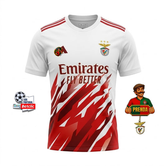 Camisola concept branca e vermelha 2026/27