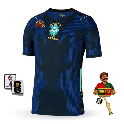 Camisola Brasil alternativa NEYMAR JR 10 Copa do Mundo 2026 - azul