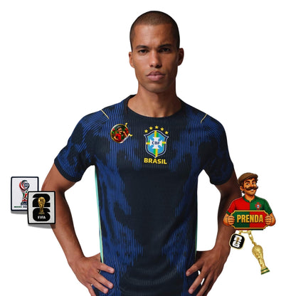 Camisola Brasil alternativa copa do mundo 2026 azul - PLAYER