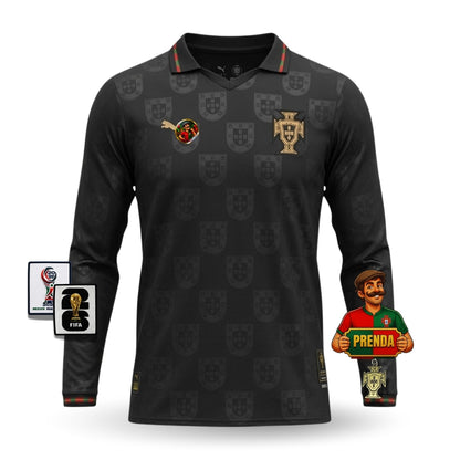 Camisola Seleção Portugal MANGA LONGA edição especial pantera negra EUSÉBIO 2026/27 - ADEPTO