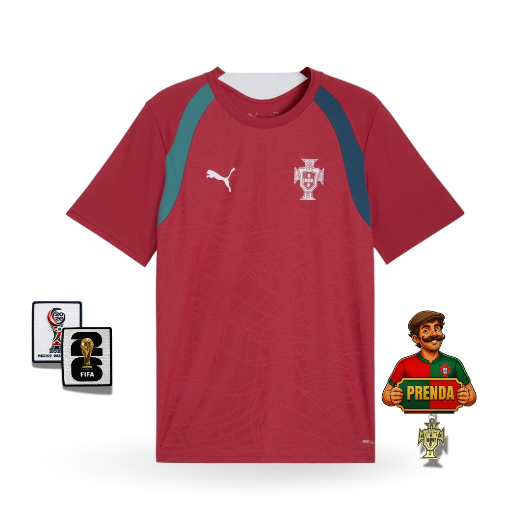 Camisola Seleção Portugal treino vermelha 2026/27 COPA DO MUNDO