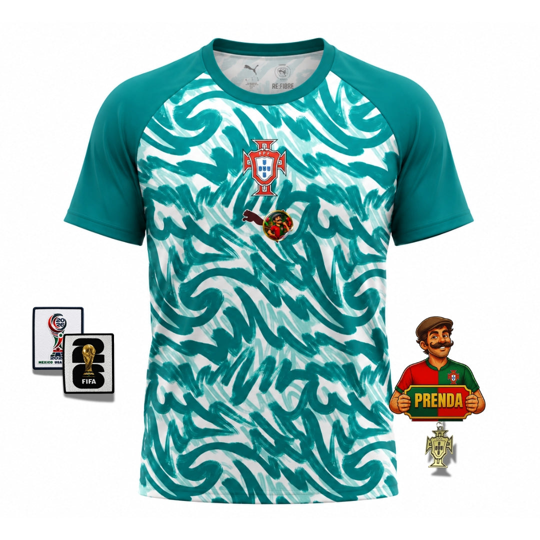 Camisola Portugal pré jogo ll 2026/27 - verde