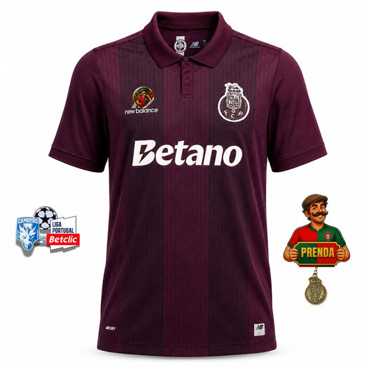 Camisola dragão ALTERNATIVA 2026/27 rubi secundário – pré venda (11 a 22 dias úteis)