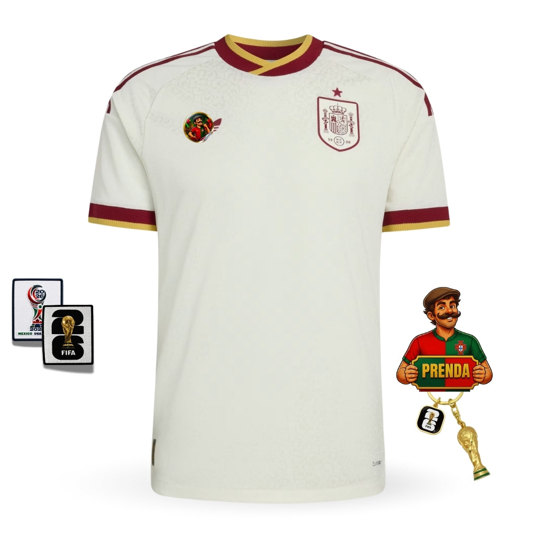 Camisola Seleção da Espanha alternativa branca - Copa do Mundo 2026