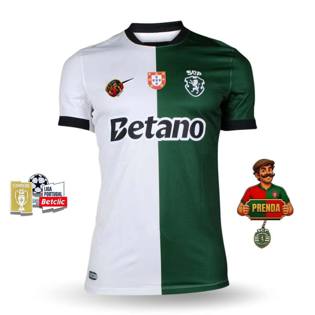 Camisola STROMP SEM PUBLICIDADE quarto equipamento 2025/26 verde/branco