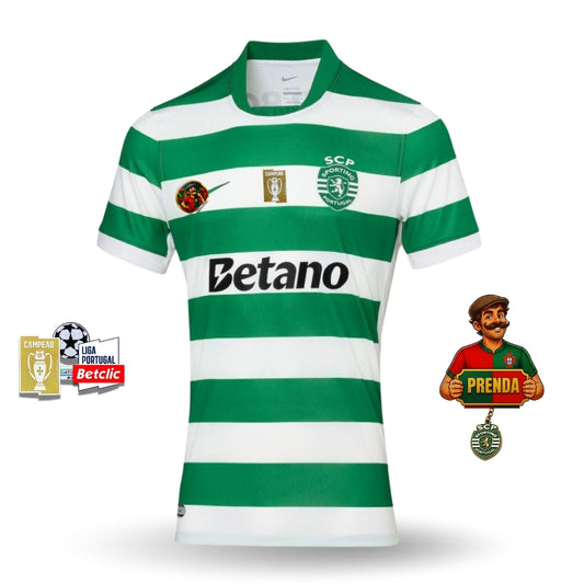 Camisola principal 2025/26 verde e branca