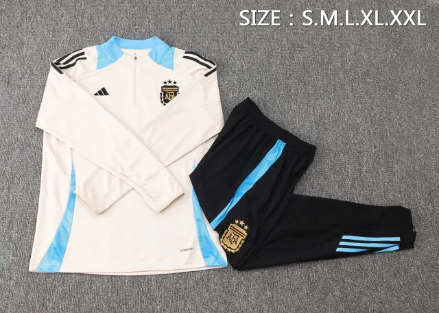 Fato de Treino Argentina 2024 - Branco e preto